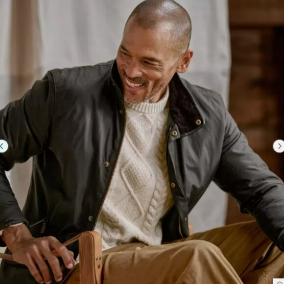 Barbour Men's Prestbury Wax Jacket in Olive MSRP$495 British Luxury Heritage - Picture 10 of 16